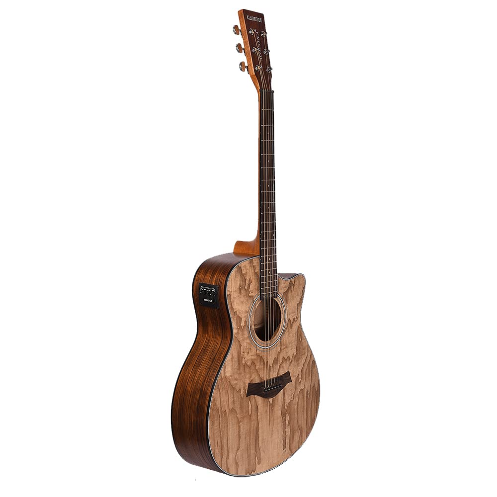 Kadence Acoustica Series Acoustic Electric Guitar   Electric Acoustic Guitar (Ash Wood)   Semi Acoustic Guitar With Pickup & Inb